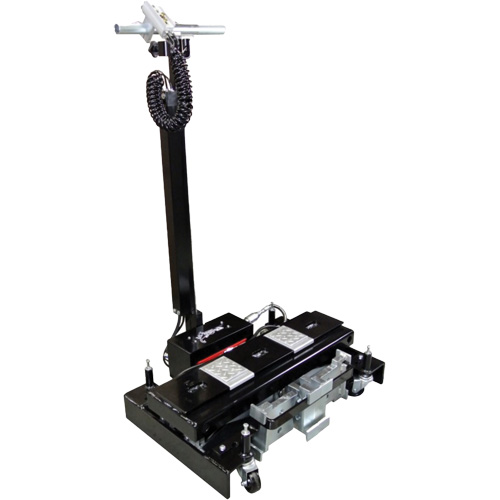 Floor Service Jack, 14 Ton(s) Capacity, 8-1/4" Lowered, 20" Raised, Air Hydraulic Maritime Industrial Rubber
