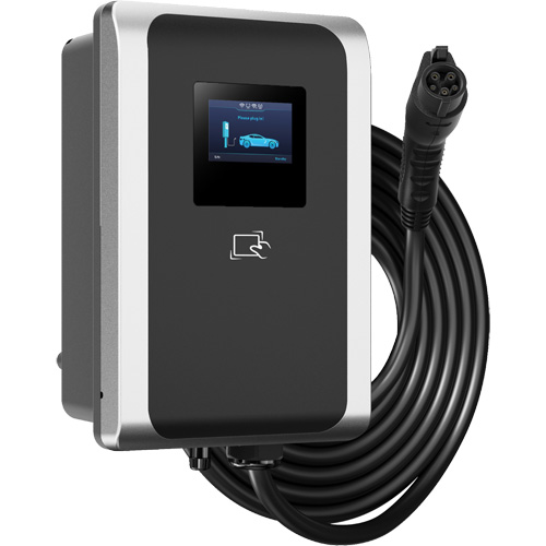 Chargeur pour VE commercial PulseQ AC Max, 48 A, Niveau 2 CA, Connecteur Type 1 (SAE J1772) Maritime Industrial Rubber