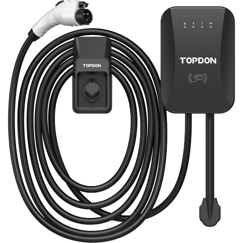 Chargeur r&eacute;sidentiel PulseQ AC pour VE avec mode identification par radiofr&eacute;quence (RFID), 40 A, Niveau 2 CA, Connecteur Type 1 (SAE J1772) Maritime Industrial Rubber