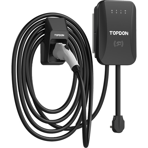 Chargeur r&eacute;sidentiel PulseQ AC pour VE avec mode identification par radiofr&eacute;quence (RFID), 40 A, Niveau 2 CA, Connecteur Type 1 (SAE J1772) Maritime Industrial Rubber