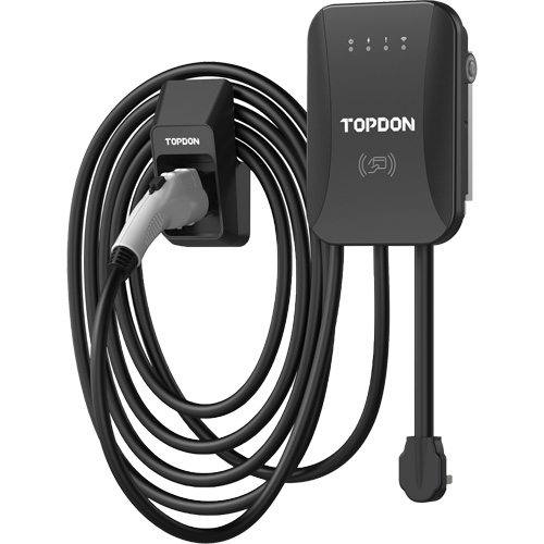 Chargeur r&eacute;sidentiel PulseQ AC pour VE avec mode identification par radiofr&eacute;quence (RFID), 40 A, Niveau 2 CA, Connecteur Type 1 (SAE J1772) Maritime Industrial Rubber
