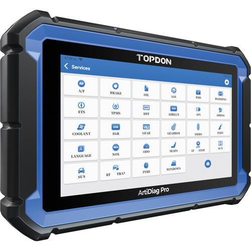 ArtiDiag Pro 7" Scan Tool with Service Functions & Bi-Directional Controls Maritime Industrial Rubber