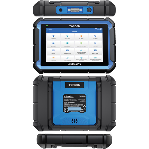 ArtiDiag Pro 7" Scan Tool with Service Functions & Bi-Directional Controls Maritime Industrial Rubber