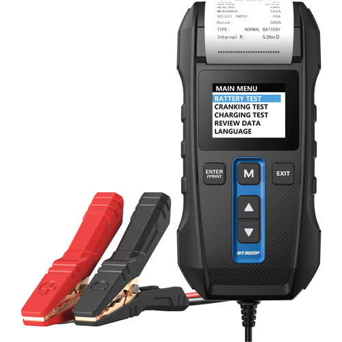 BT300P Battery, Charging & Cranking System Tester with Printer Maritime Industrial Rubber