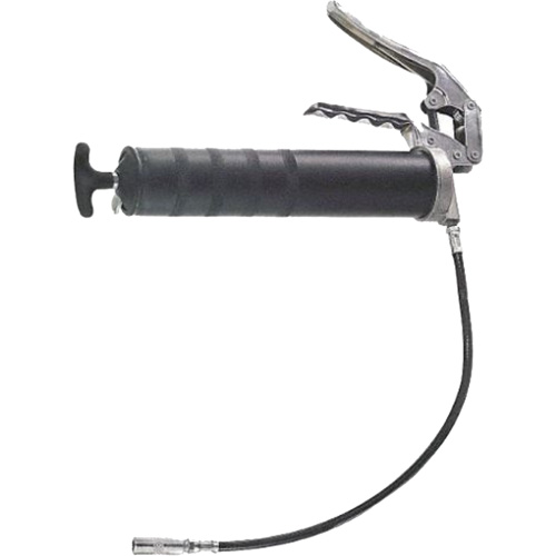 Heavy-Duty Pistol Grip Grease Gun with Flex Hose Extension, 14 oz Capacity Maritime Industrial Rubber
