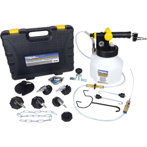 Pressure Brake Bleeder Kit with 7 Adapters Maritime Industrial Rubber