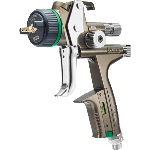 Pistolet de peinture de premi&egrave;re qualit&eacute; pour peinture automobile avec psi num&eacute;rique X5500 HVLP 1,2 I RPS D, Entr&eacute;e d'air 1/4" NPT, 15,19 pi³/min, Capacit&eacute; 0,6 L/0,9 L, 0,17 psi Maritime Industrial Rubber