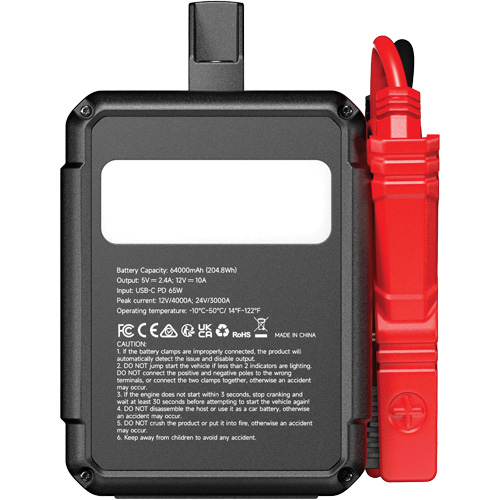 Survolteur V4000 HD 12 V/24 V 4000 A Maritime Industrial Rubber