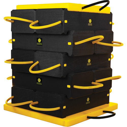 Ensemble de syst&egrave;me de sout&egrave;nement en composite CribLok 12 mcx Maritime Industrial Rubber