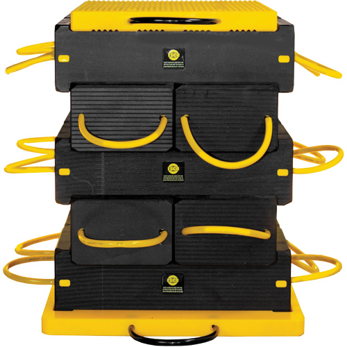 Ensemble de syst&egrave;me de sout&egrave;nement en composite CribLok 12 mcx Maritime Industrial Rubber