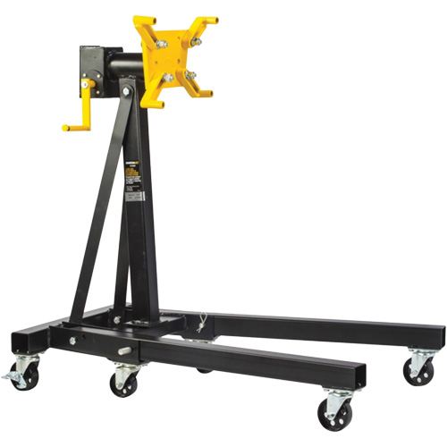 1250 lbs. Rotating Head & Folding Engine Stand, 42-3/4" H Maritime Industrial Rubber