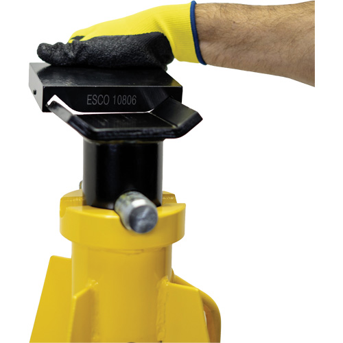 Adaptateur &agrave; dessus plat pour supports de v&eacute;rin ESCO de style haut de 20 et 25 tonnes Maritime Industrial Rubber