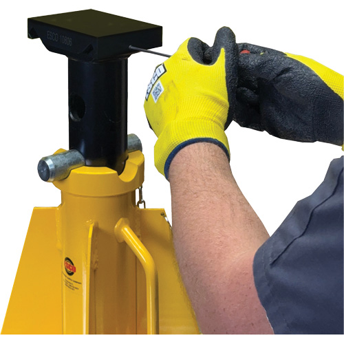 Adaptateur &agrave; dessus plat pour supports de v&eacute;rin ESCO de style haut de 20 et 25 tonnes Maritime Industrial Rubber