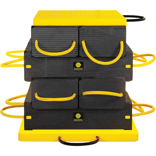 10-Piece CribLok Composite Cribbing System Kit Maritime Industrial Rubber