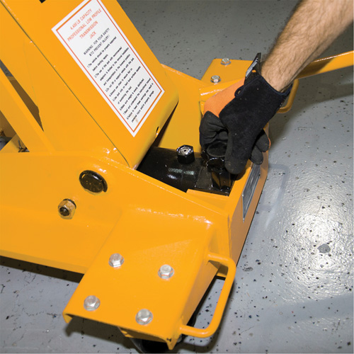 Yellow Jackit Transmission Jack, 2.2 Ton(s) Lifting Capacity Maritime Industrial Rubber