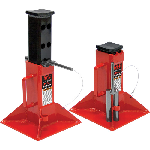 Chandelles, Tige verrouillable, Capacit&eacute; de 25 tonnes, 12" - 20" h Maritime Industrial Rubber