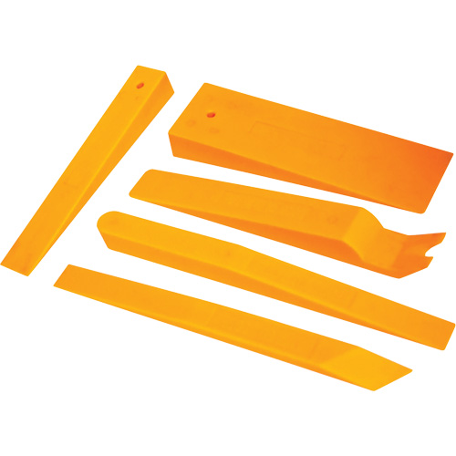 Jeu d'assortiment de 5 cales en nylon orange fluo Maritime Industrial Rubber