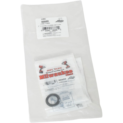Jeu de clips et joints toriques de 1 po pour Milwaukee - en vrac Maritime Industrial Rubber