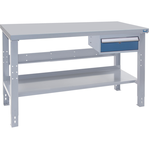 Industrial Duty Workbench, 72" W x 36" D x 34" H, 1000 lbs. Capacity Maritime Industrial Rubber