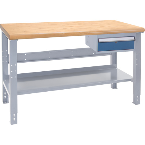 Industrial Duty Workbench, 1000 lbs. Cap., 72" W x 36" D, 34" H Maritime Industrial Rubber