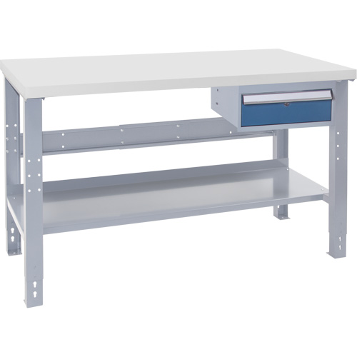 Industrial Duty Workbench, 72" W x 30" D x 34" H, 1000 lbs. Capacity Maritime Industrial Rubber