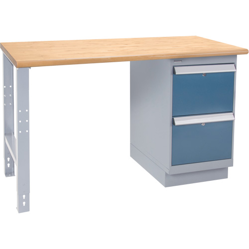 &eacute;tabli industriel, Porte a/combinaison de tiroirs, Cap 1000 lb, 72" la x 36" p, 34" h Maritime Industrial Rubber