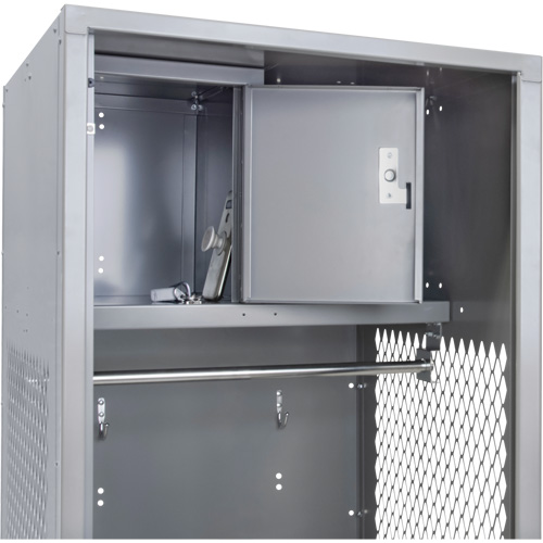 Gear Locker, Steel, 24" W x 24" D x 72" H, Grey Maritime Industrial Rubber
