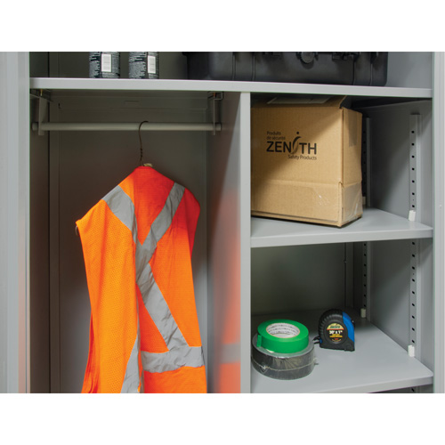 Combination Storage Cabinet, 36" W x 18" D x 72" H, Grey Maritime Industrial Rubber