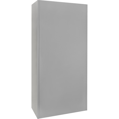 Wardrobe Storage Cabinet, Steel, 36" W x 18" D x 72" H, Grey Maritime Industrial Rubber