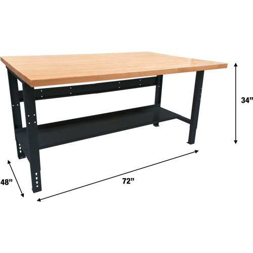 &eacute;tabli modulaire industriel, Cap 1000 lb, 72" la x 48" p Maritime Industrial Rubber
