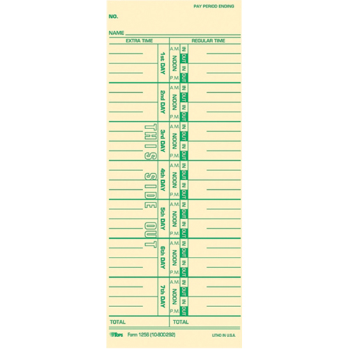 Time Cards Maritime Industrial Rubber