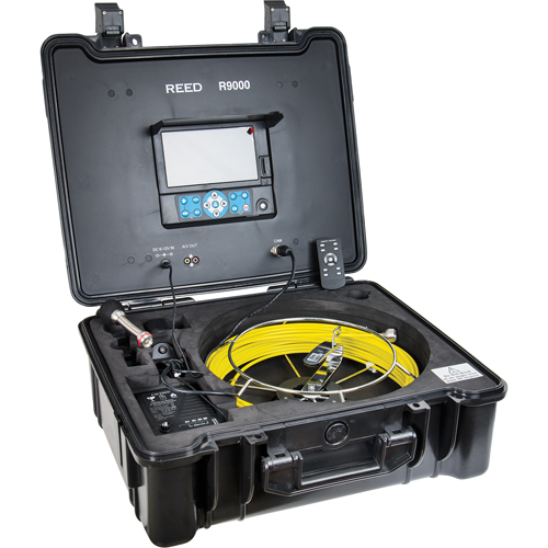 Pipe Video Inspection System, 7" Display, 23 mm (0.9") Camera Head Maritime Industrial Rubber