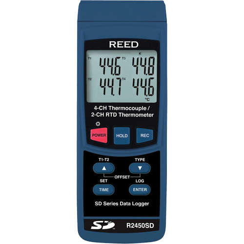 Thermom&egrave;tre thermocouple avec enregistreur de donn&eacute;es Maritime Industrial Rubber