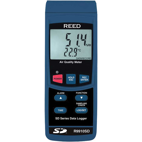 Data Logging Indoor Air Quality Meter with Calibration Certificate Maritime Industrial Rubber
