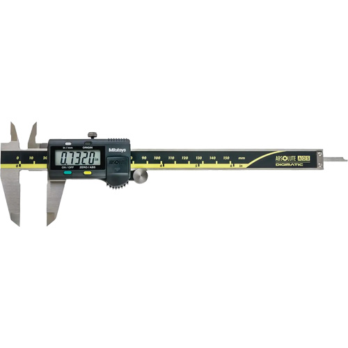 Absolute Digimatic Caliper, 0.0005" (0.01 mm) Resolution, 0 - 8" (0 - 200 mm) Range Maritime Industrial Rubber