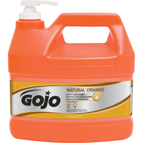 Natural Orange Hand Cleaner, Cream, 3.78 L, Jug, Citrus/Orange Maritime Industrial Rubber