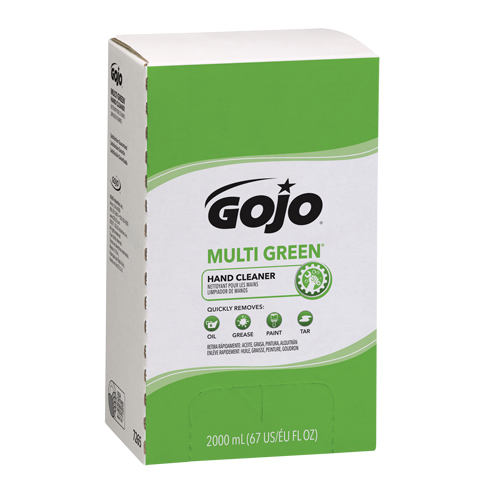 Nettoyant pour les mains Pro TDX 2000 Multi Green, Gel, 2 L, Recharge, Agrumes Maritime Industrial Rubber