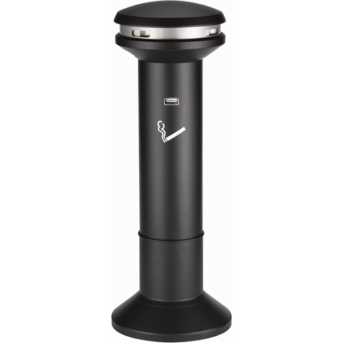 Solutions pour la gestion des m&eacute;gots de cigarettes Infinity, Sur pied, M&eacute;tal, Capacit&eacute; 6,7 gal., Hauteur 39-4/5" Maritime Industrial Rubber
