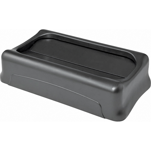 Contenants Slim Jim a/canaux de ventilation, Couvercle &agrave; battant, Plastique, Convient aux contenants 20-1/2" x 11-2/5" Maritime Industrial Rubber