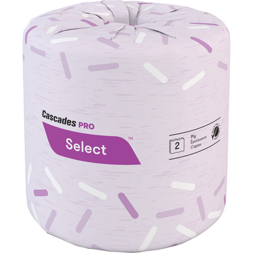 Pro Select&reg; Toilet Paper, 2 Ply, 500 Sheets/Roll, White Maritime Industrial Rubber