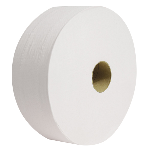 Pro Perform Toilet Paper, Jumbo Roll, 2 Ply, 1400' Length, White Maritime Industrial Rubber