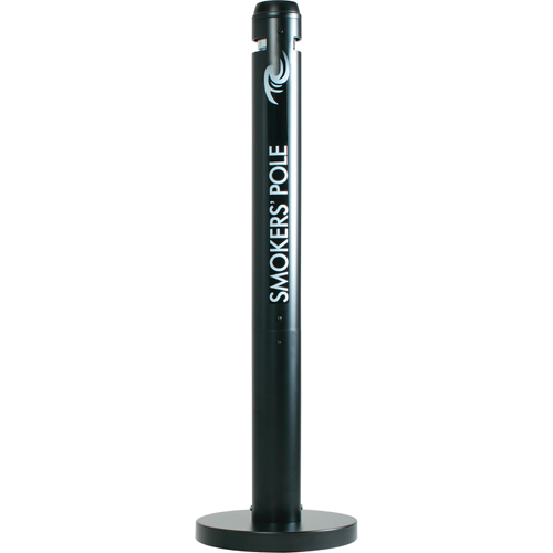 Cendriers Smokers' Pole, Sur pied, Aluminium, Hauteur 41" Maritime Industrial Rubber