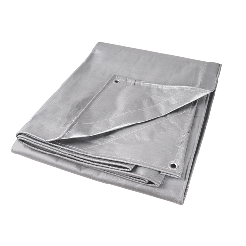 B&acirc;che, Super robuste, Argent, 10' x 8' x 12 mils Maritime Industrial Rubber