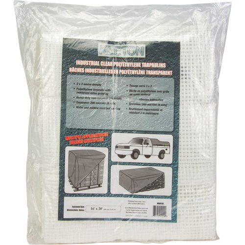 B&acirc;ches transparentes, 30' x 20' x 8 mils Maritime Industrial Rubber