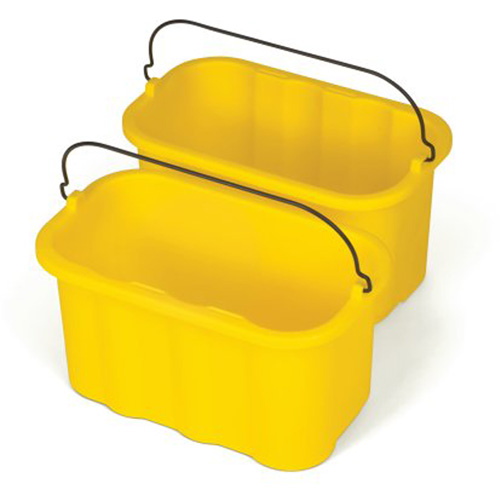 Seau porte-accessoires Executive Series, Capacit&eacute; de 2.5 gal. US (10 pintes), Jaune Maritime Industrial Rubber