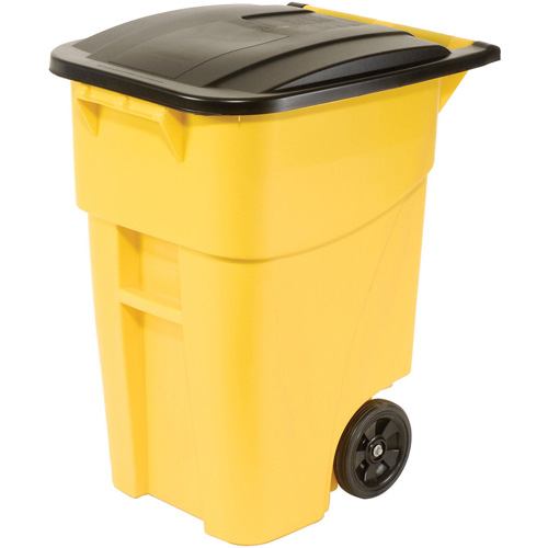 Contenant roulant BRUTE, Bord de rue, Plastique, 50 gal. US Maritime Industrial Rubber