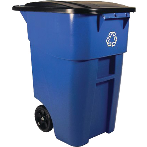 Contenant roulant BRUTE, De bureau, Plastique, 50 gal. US Maritime Industrial Rubber