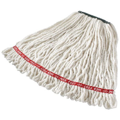 Vadrouille humide Web Foot sans r&eacute;tr&eacute;sissement, Antimicrobien, Fil, 20 oz, Style Boucle Maritime Industrial Rubber