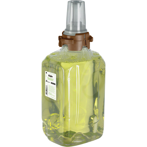 Savon mousse de douche et pour les mains pour distributeur ADX-12 de GOJO, 1250 ml, Gingembre et agrumes, Cartouche en plastique Maritime Industrial Rubber