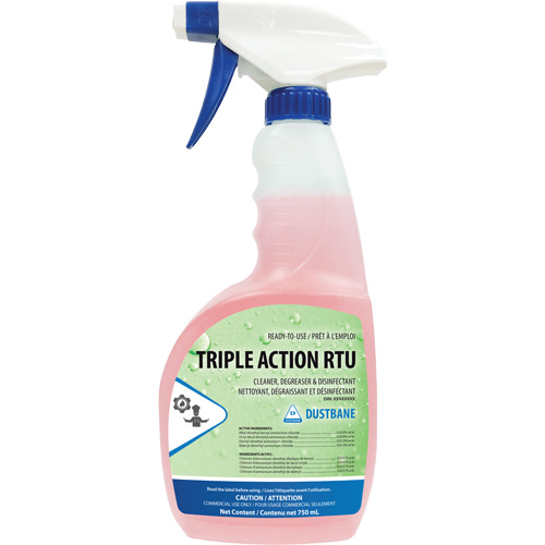 Triple Action - Cleaner, Degreaser, and Disinfectant, 750 ml, Trigger Bottle Maritime Industrial Rubber